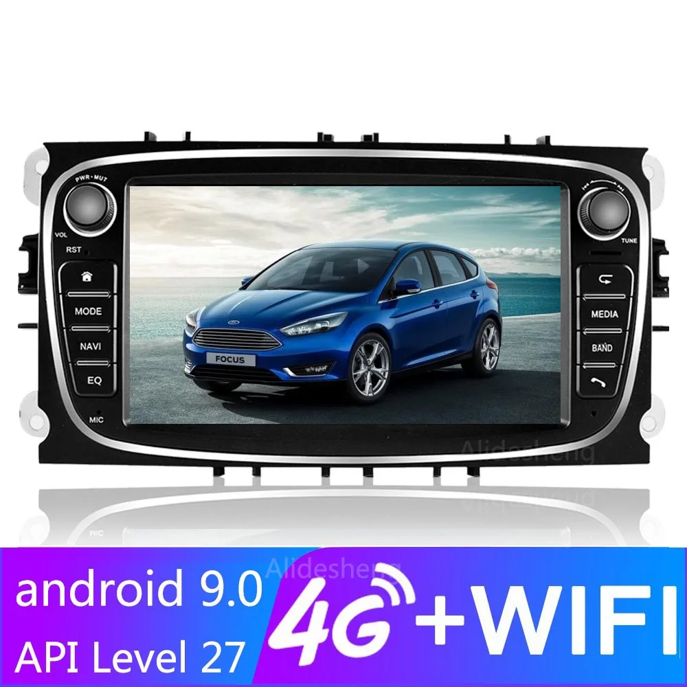 Автомобильный радиоприемник Android 9 0 2 Din GPS BT TF USB для Ford Transit из Fiesta Focus Kuga Mondeo MK2 mk3