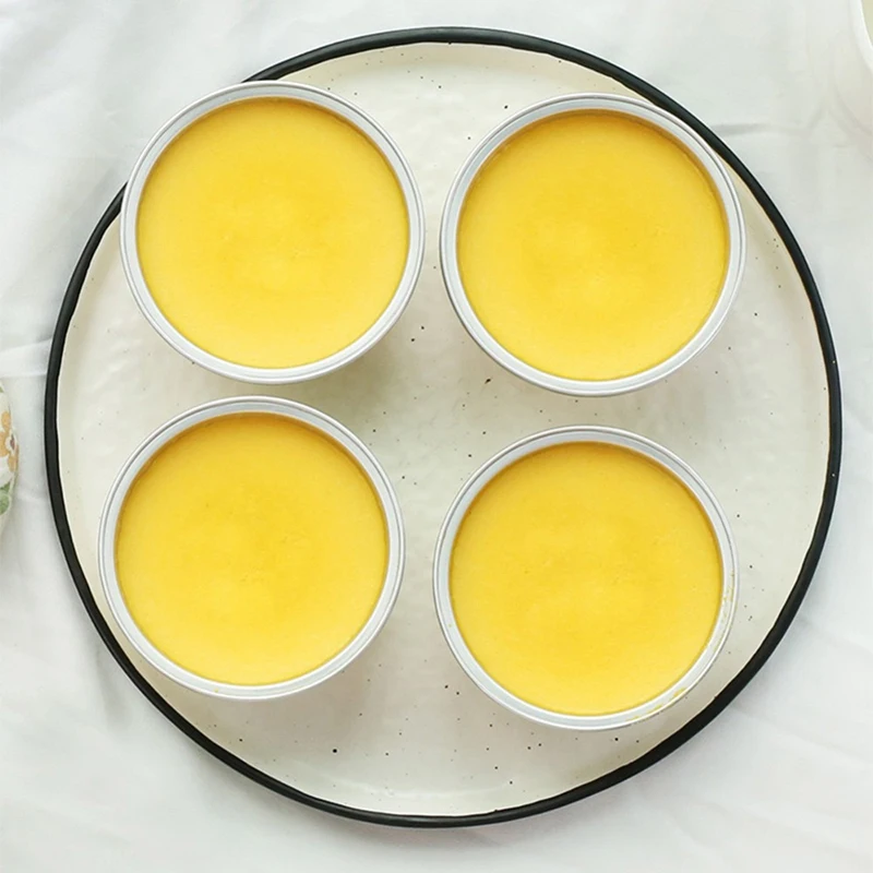 ABSS-100Pcs одноразовые чашки для выпечки из алюминиевой фольги Creme Brulee десерт