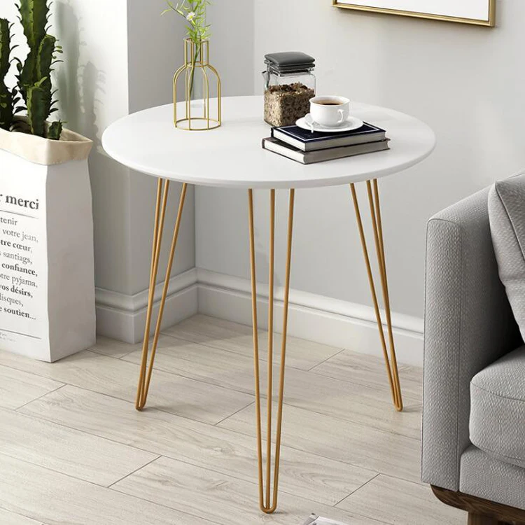 

Прикроватный столик в скандинавском стиле, для гостиной, железный, простой прикроватный столик, круглый столик, для балкона, Маленький журн...