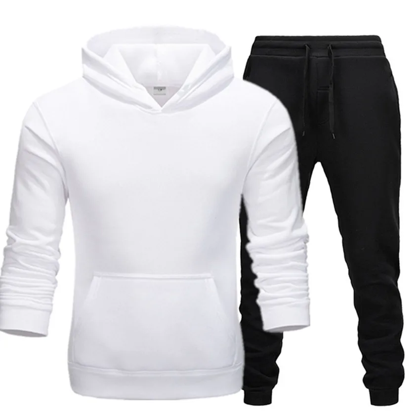 

Men's new spring, autumn and winter sports and leisure fitness suits with small hoodies, sweaters and pants, men's sports
