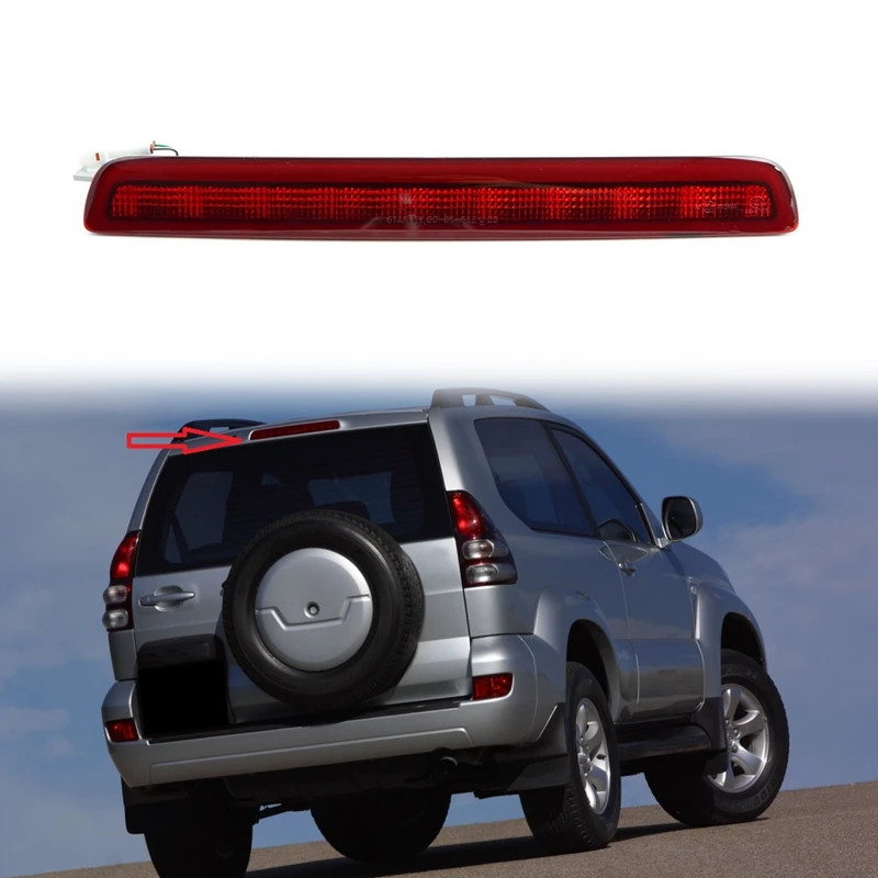 

81570-60081 LED High Mount Rear Third Brake Light Stop Signal Lamp Red Lamp for Toyota Land Cruiser Prado Lexus GX470
