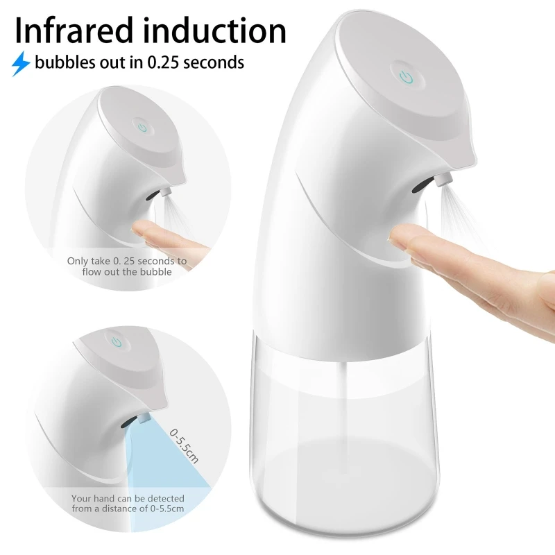 

Automatic Induction Foam Soap Dispenser Infrared Smart Sensor Alcohol Sprayer