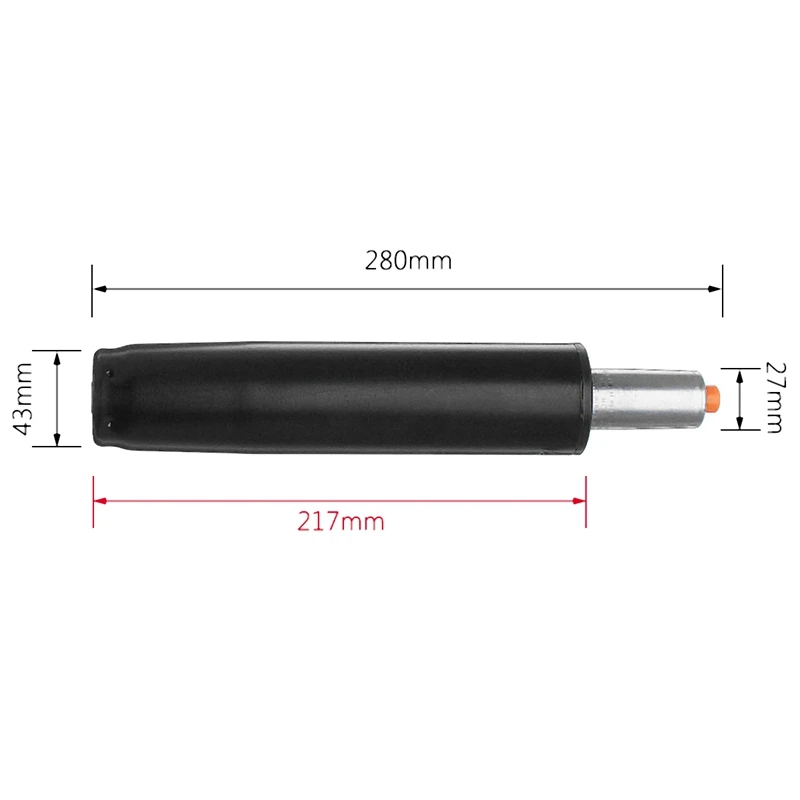 Тяжелый 11 дюймов пневматический стержень газовый подъемник цилиндр стул замена