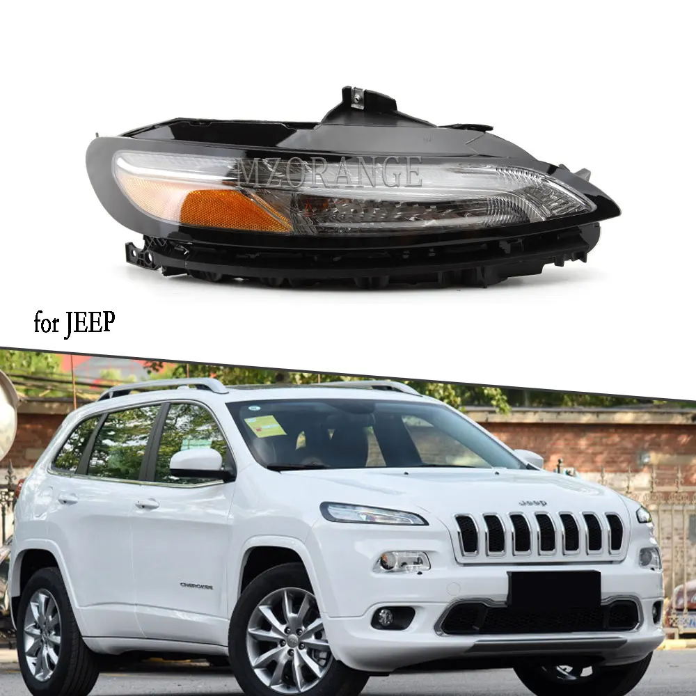 

Headlight Head Lamp for JEEP Cherokee 2014 2015 2016 2017 2018 Headlights Driving Lamps LED DRL Daytime Running Light
