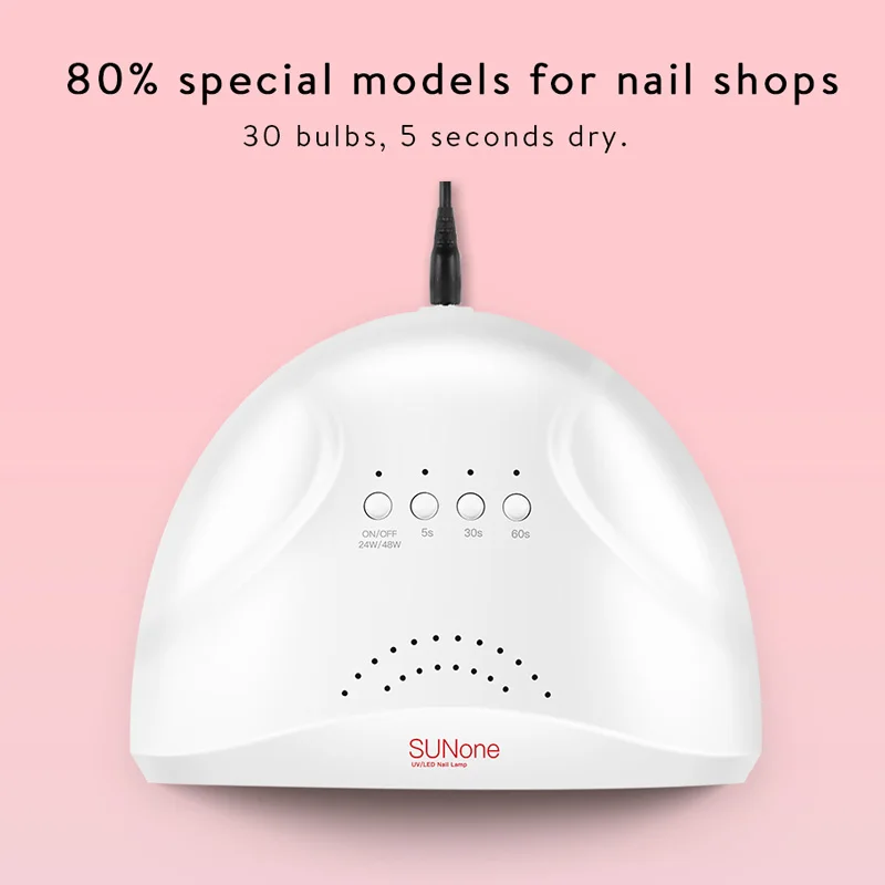 24W/48W Pro UV Lamp LED Nail Lamp Electric Nail Dryer 48 For All Gels Polish Sun Light Infrared Sensing Timer Smart For Manicure