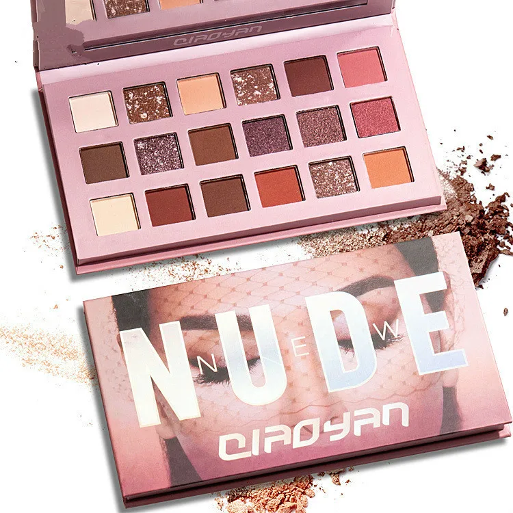 Новинка 18 цветов обнаженные блестящие тени для век перламутровый макияж