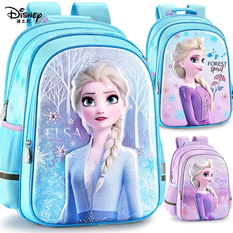

Authentic Disney Frozen 2 Schoolbag Schoolgirl 2021 New Cartoon Girl Aisha Princess Children's Backpack Birthday Gift