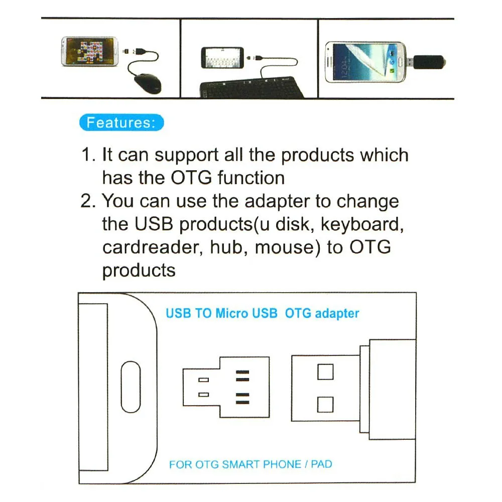 Мини микро USB к разъему OTG кабель адаптер для флеш накопителя Samsung Android Tablet PC|Кабели