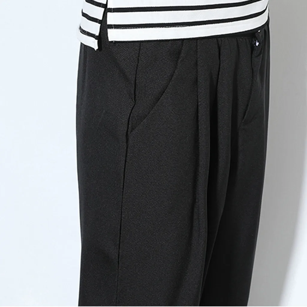 Мужские широкие брюки лето 2020 горячая распродажа мужские хлопковые льняные