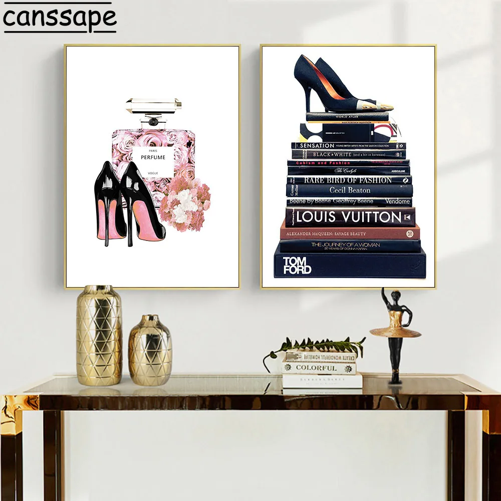 Модные книги холст искусство Vogue постер знаковый принт картина на высоком