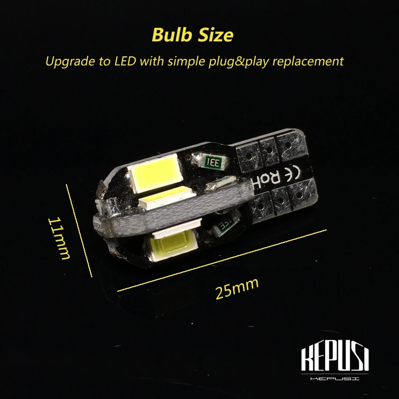1 шт. Автомобильные светодиодные лампы W5W T10 10 SMD 5730 12 В|Сигнальная лампа| |