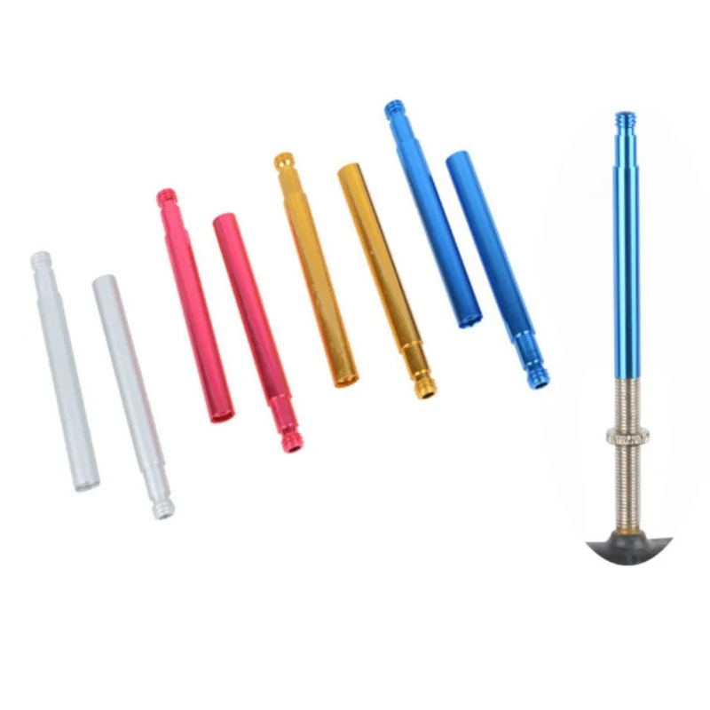 

Road Bike Valve Extenders Extension MTB bike Wheels Rims tire Valve Tubeless 60mm with Nut tool Bicycle Parts