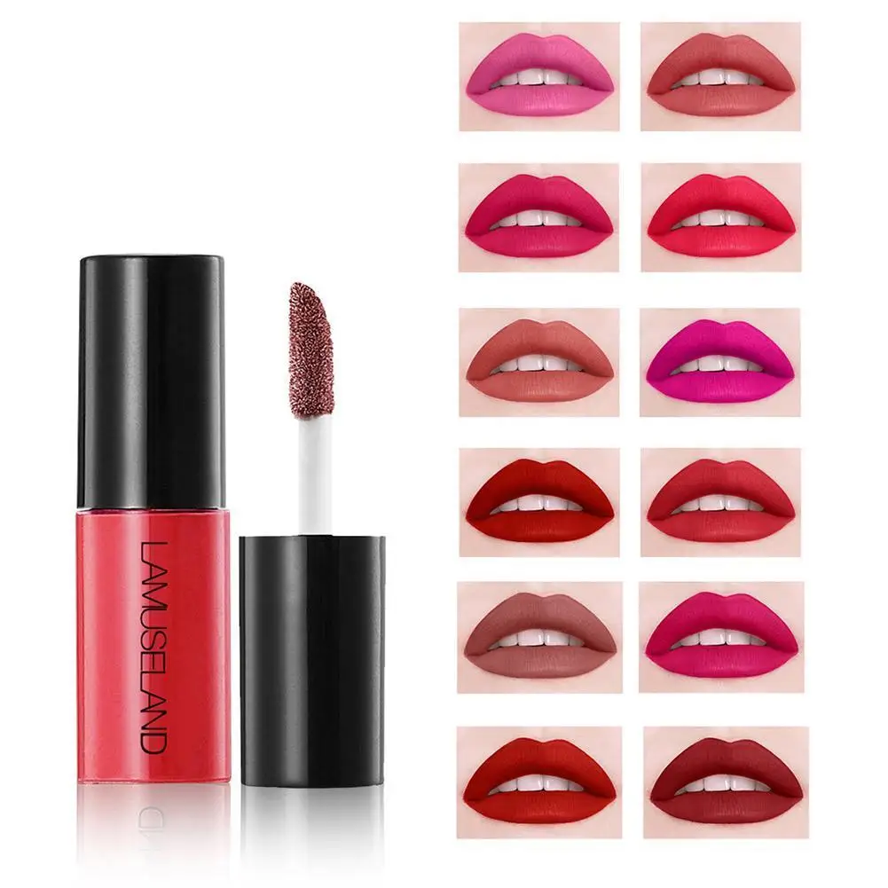 

3.5g Lip Gloss Waterproof Long-Lasting Matte Mini Liquid Lipstick Easy To Carry Lip Gloss Lips Makeup Cosmetic 12 Colors