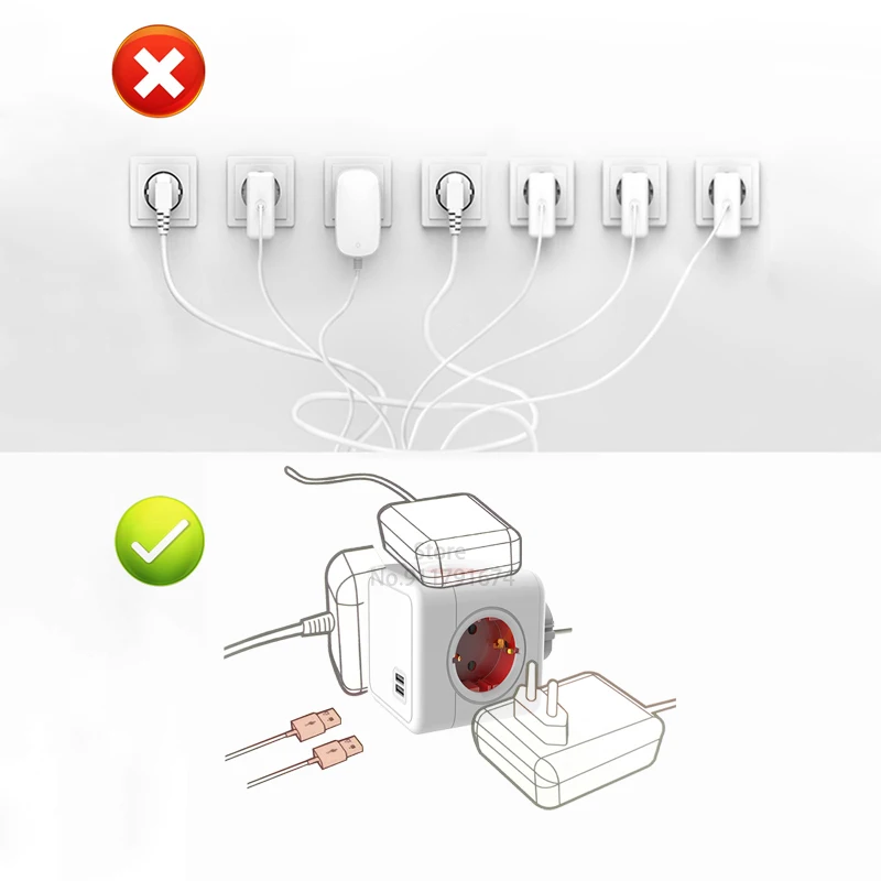 Sopend USB удлинитель с usb портами Электрический Мощность полосы несколько