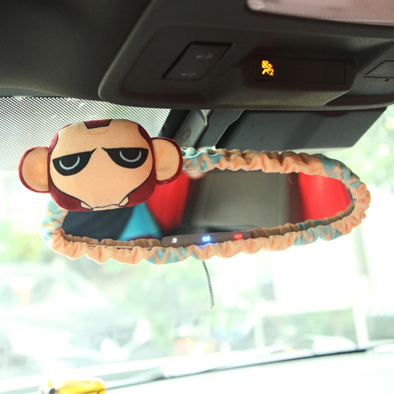 Украшение автомобиля зеркало милый мультфильм товары для креативное заднего