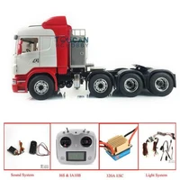 lesu rc 114 metal 88 chassis rc tractor truck for diy hercules tamiya scania cabin thzh0541 smt2