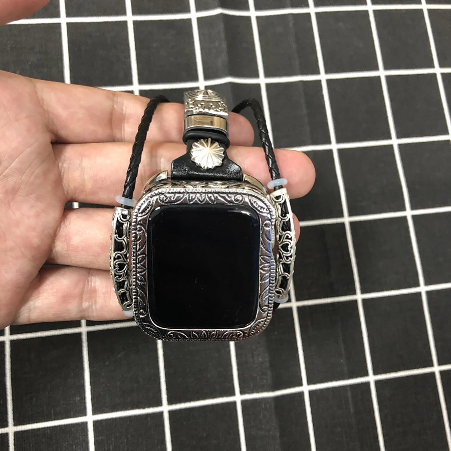 Leather loop strap for apple watch band 44mm 40mm apple watch band 4/5/6 42mm 38mm iwatch 3/2 replacement high quality bracelet