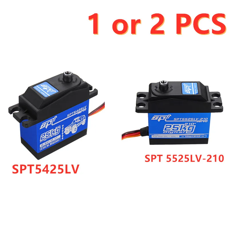 1/2 шт. SPT5425LV/SPT5525LV 25 кг 90 большой крутящий момент Цифровой Металлический сервопривод для 1:8 1:10 RC робот автомобиль Лодка Запчасти Аксессуары