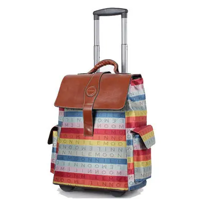 Дорожная сумка вализ Чемодан Сумки женские travel BOX школа дело тележки, стиль путешествия рюкзак 20 22 дюйма Водонепроницаемая камера - Цвет: Многоцветный