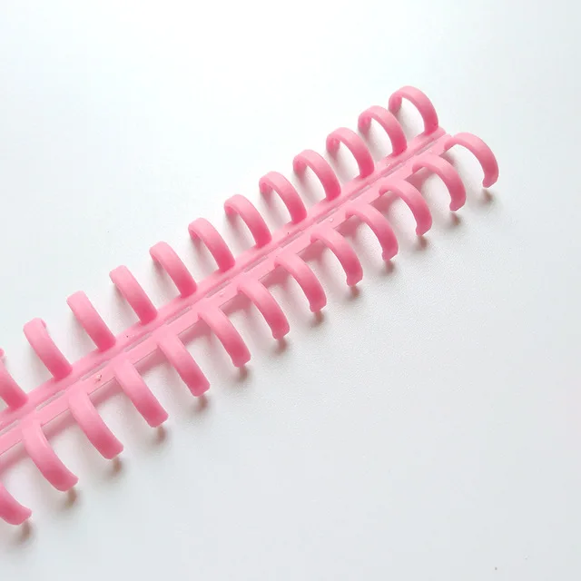 

10PCS 25 Hole Transparent Plastic Binding Circles Ring Loose-leaf Book Ring Spiral A4 Notebook Binder Rings School Supplies