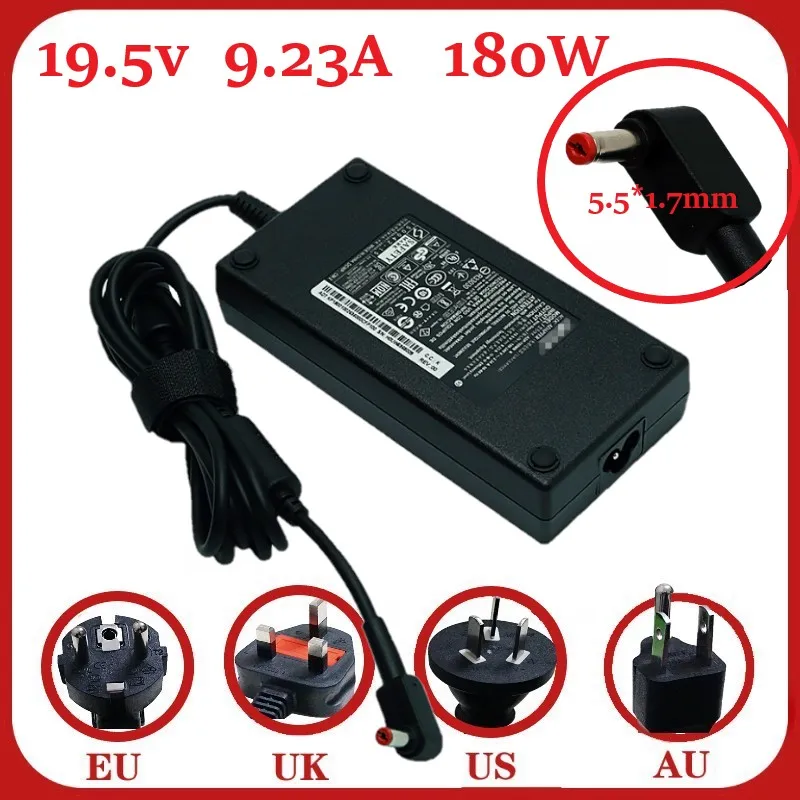 Adapter Charge FOR Acer 180W 19.5V 9.23A AC Adapter Charger ADP-180MB K Predator Helios 300 PH317-51-78H7 7 A717-71 A717-71G 19 5v 16 9a 330w laptop charger ac adapter pa 1331 91 for acer predator 17x gx 791 gx 792 21x gx21 71 kp 33001 001 kp 33003 001