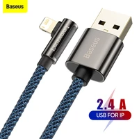 baseus usb cable 2 4a fast charging for iphone x 7 8 for iphone xr xs 12 se 11 pro max plus cable data line