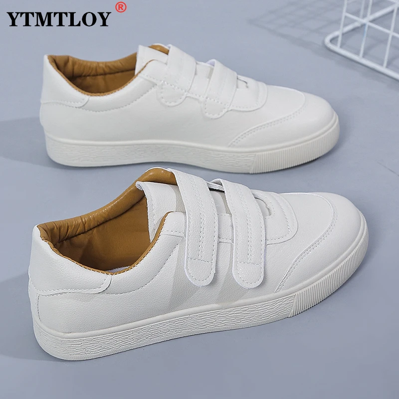 

Women's Vulcanize Shoes Sneakers Candy Color Hook & Loop Canvas Shoes White Sneakers Women Rubber Ladies Shoe
