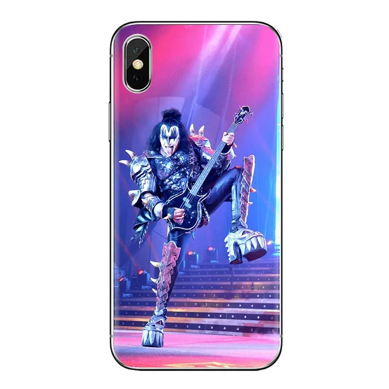 Рок-Группа Kiss USA для iPod Touch Apple iPhone 4 4s 5 5S SE 5C 6 6S 7 8 X XR XS Plus MAX мягкие прозрачные чехлы |