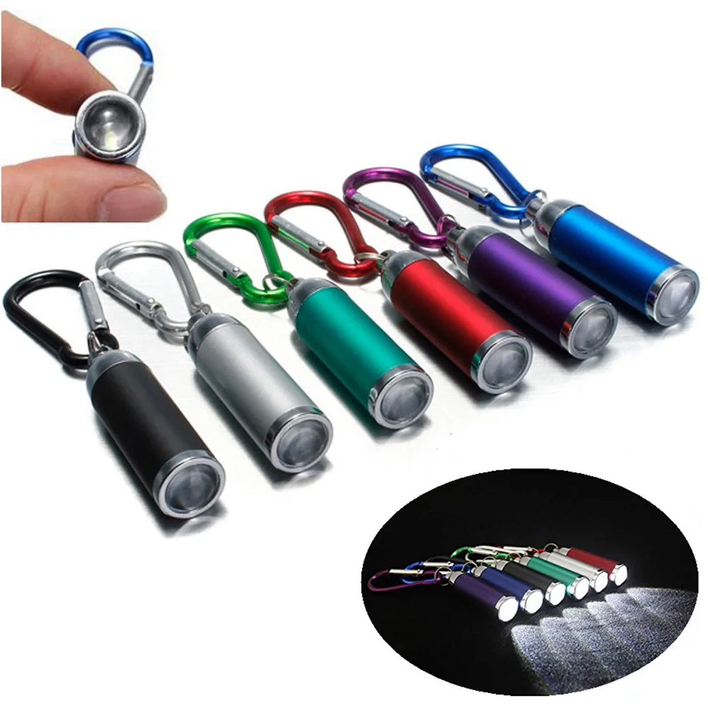 

Mini LED Flashlight Torch KeyChain Keyring Key Chain Ultra Bright Portable For Camping Outdoor HA