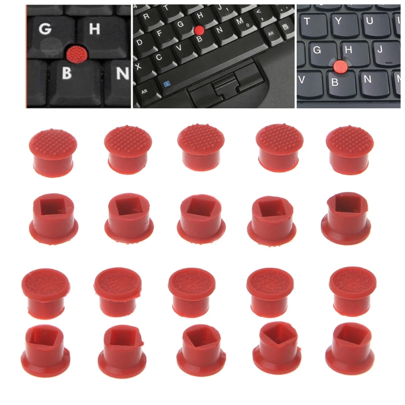 10Pcs Red Caps For Lenovo IBM Thinkpad Mouse Laptop Pointer TrackPoint Cap   images - 6