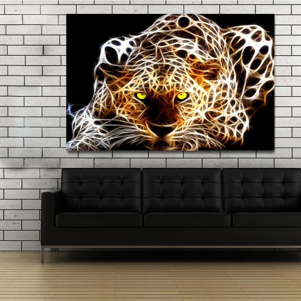 Скандинавское украшение домашнее животное Лев декоративная живопись настенные