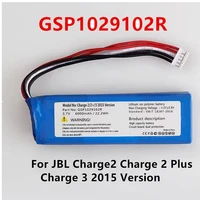 original gsp1029102r 6000mah replacement battery for jbl charge 2 plus charge 2 charge 3 2015 version p763098 batteries