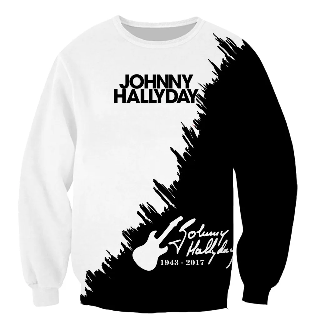 Новое поступление популярная французская футболка с 3D принтом Джонни Хелли