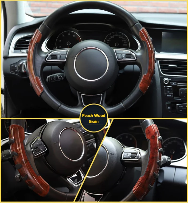 2020 Новый универсальный чехол рулевого колеса автомобиля с крутящаяся ручка