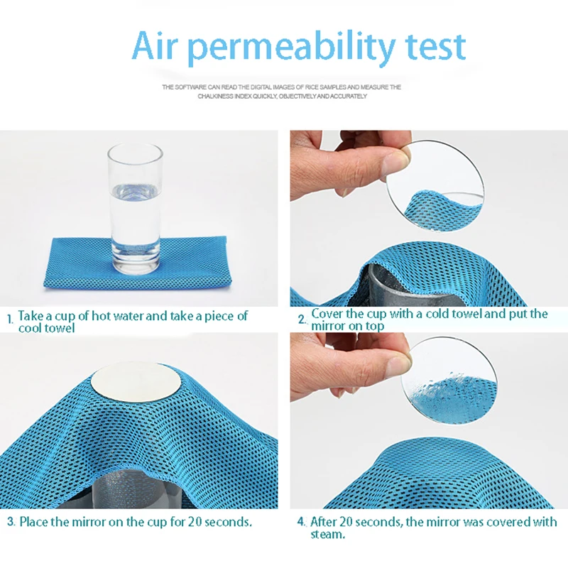 Быстросохнущее карманное полотенце из микрофибры для быстрого охлаждения льда