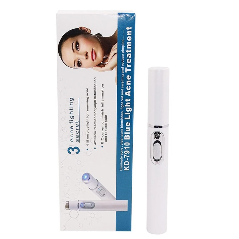 Portable Acne Laser Pen for Wrinkles, Skin Spots, Spider Vein Removal, Blue Light Therapy - Samlox ABS Plastic Hot image 3