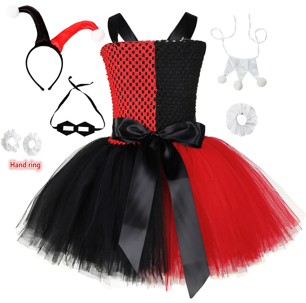 Платье пачка для девочек с изображением Гарри Квинна повязка на голову маска и