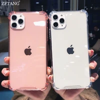 clear silicone phone case for iphone 13 12 mini 11 pro xs max x xr 7 8 6 6s plus se 2020 case transparent soft tpu back cover