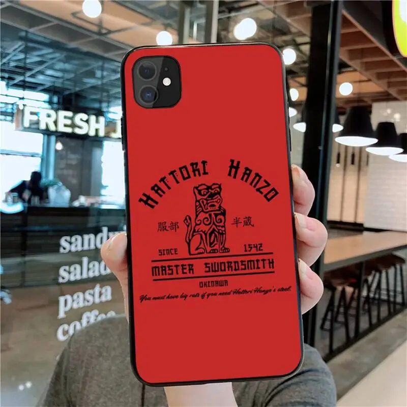 

HPCHCJHM hattori hanzo Coque Shell Phone Case for iPhone 11 pro XS MAX 8 7 6 6S Plus X 5S SE 2020 XR case