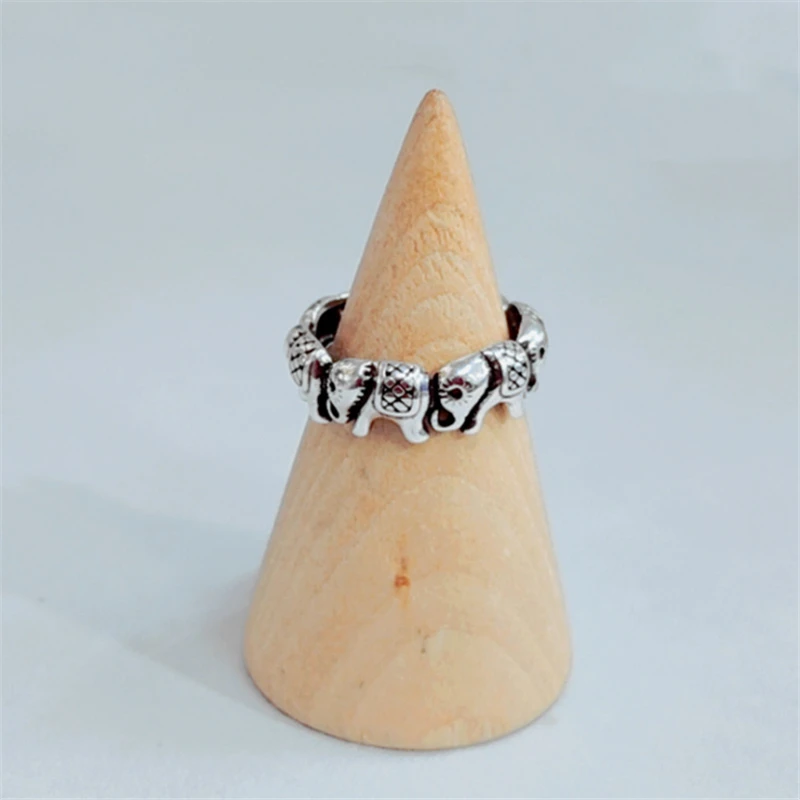 Женское кольцо с S-образной регулировкой Винтажное на палец в виде слона стиле