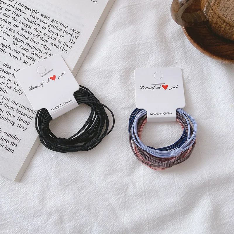 

Fashion new high elastic rubber band Korean version of ins simple and versatile personality hair rope