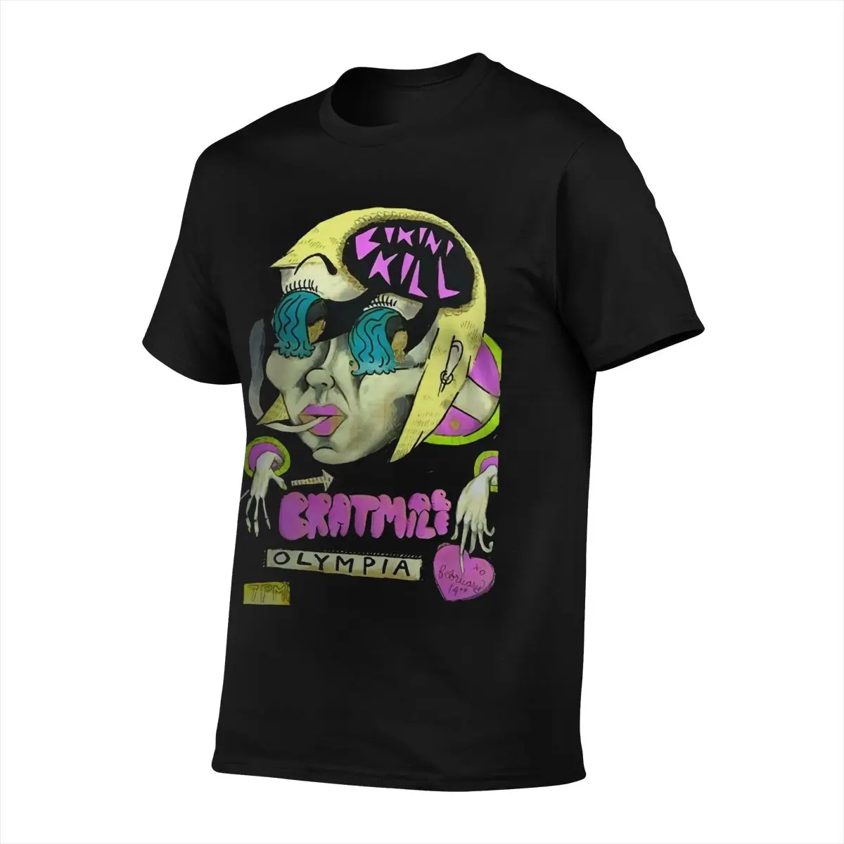 Новинка Мужская футболка бикини Kill Bratmobile Olympia райот Grrrl аниме оверсайз | одежда