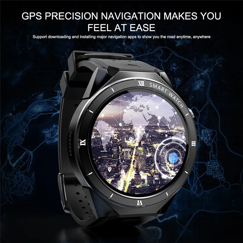 Спортивные смарт-часы с Android SIM-картой gps шагомером фитнес-трекер для измерения