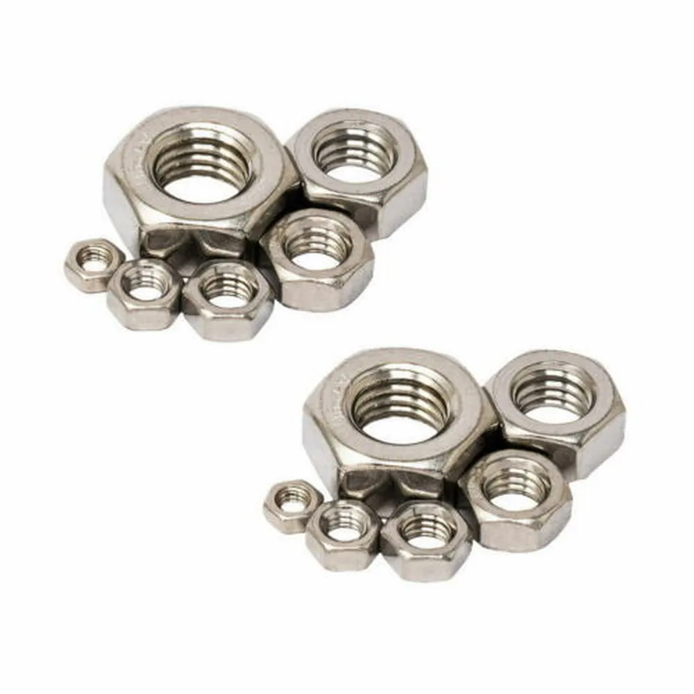 

Stainless Steel Hex Nuts M3 M4 M5 M6 M8 M10 Assortment Kit ,240 Pcs