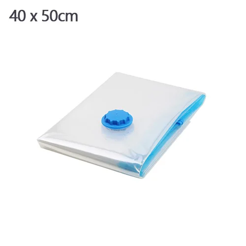 

Vacuum Bag for Clothes Storage Bag With Valve Transparent Border Folding Compressed Organizer Travel Space Saving Seal Packet