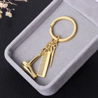 Брелок для ключей для мужчин и женщин, креативный Брелок с подвеской в форме фена, цвет золото, серебро, металлический