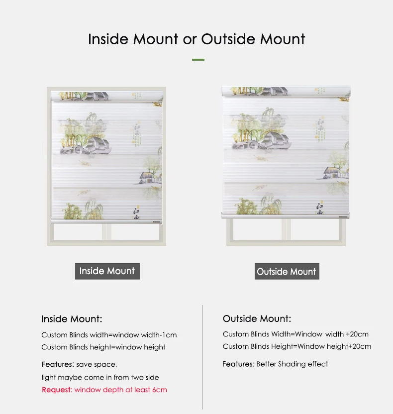 Затемненные жалюзи под зебру 50% ~ 85% экологичные оконные с принтом Индивидуальный