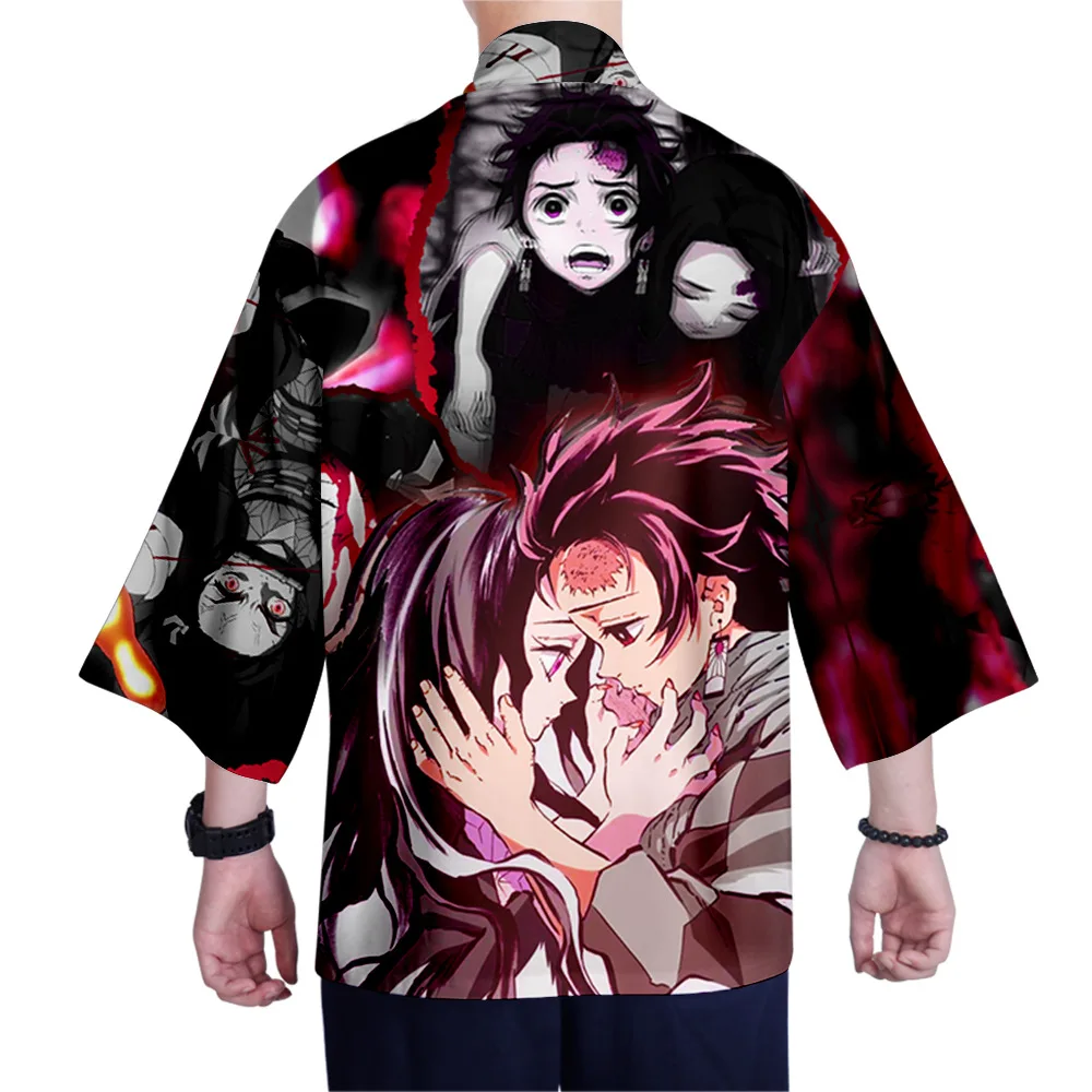 XXS-4XL Мужская кимоно кардиган рубашка Харадзюку уличное тонкое пальто верхняя