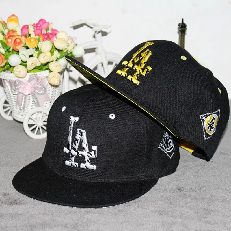 

New Arrival Cotton LA Embroidery Baseball Cap Outdoor Sport Men Women Snapback Visor Cap Bone Casual Flat Peak Hip Hop Hat CP121