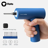 youpin hoto cordless screwdriver with led light 5n%c2%b7m torque screwdriver s2 bits 3 6v power drill screwdriver for diy woodworking